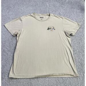 Disney  Mickey Mouse Great Outdoors  Beige Comics T Shirt  Size Large
